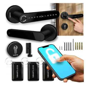 Zamek inteligentny RCF MINI odcisk palca, RFID, PIN, BT